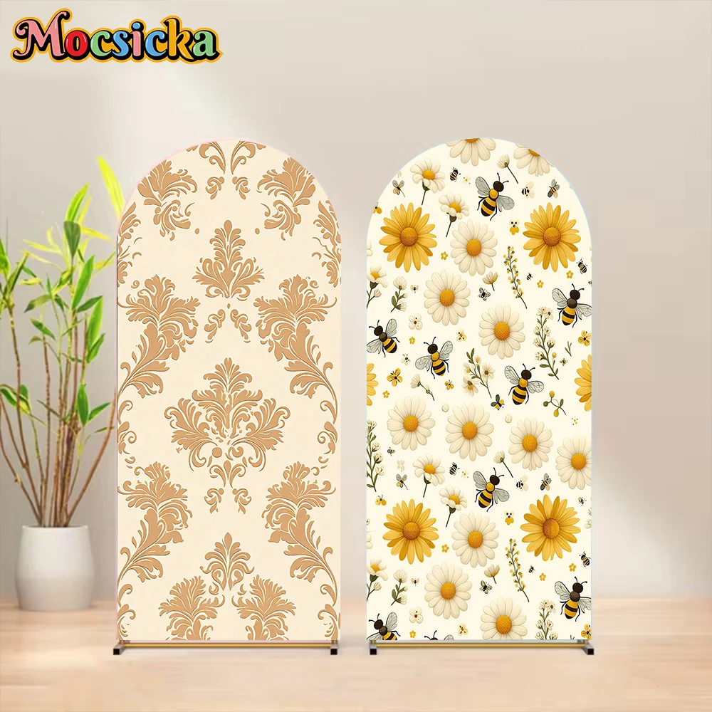 Mocsicka Double-Sided Arch Background Yellow Art Flowers Baby Shower Birthday Party Arched Covers Backdrop Studio Shooting Props
Mocsicka Double-Sided Arch Background Yellow Art Flowers Baby Shower Birthday Party Arched Covers Backdrop Studio Shooting Props
