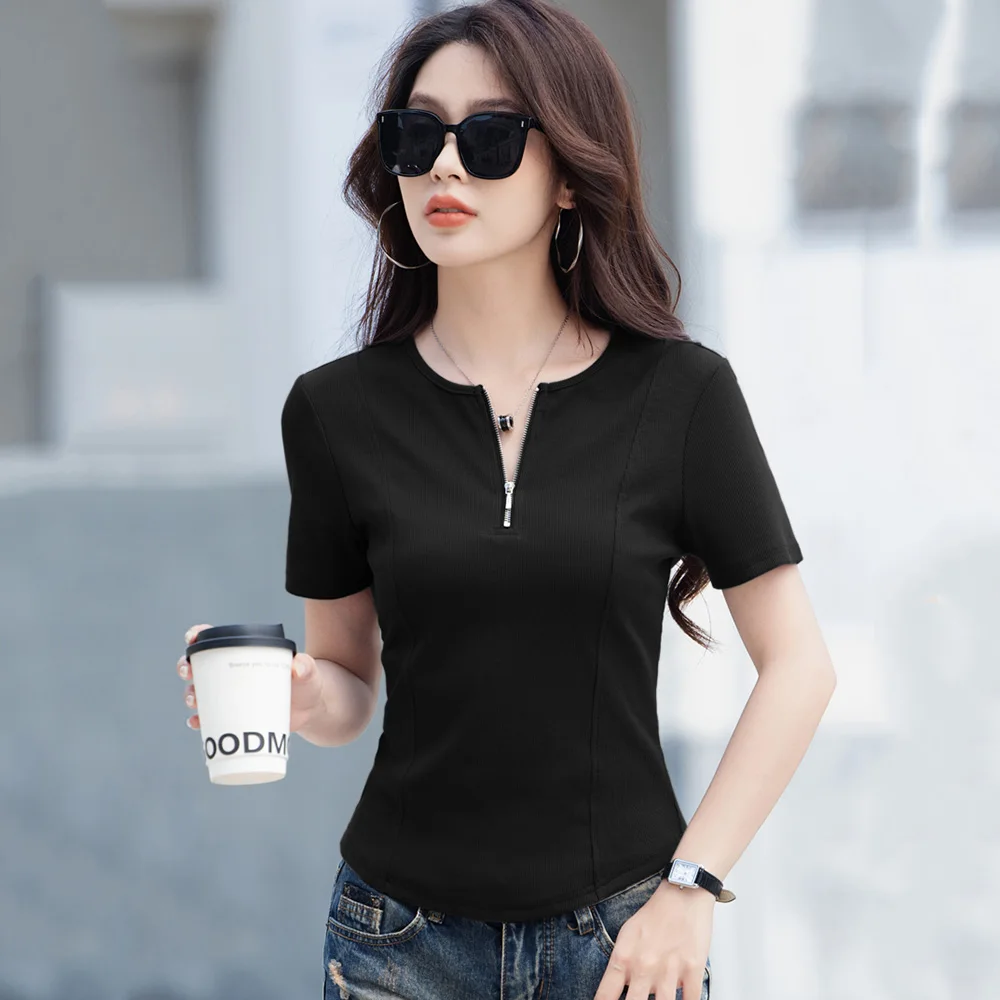 New Women Summer Casual T-shirt Fashion O-Neck Short Sleeve Slim T-shirt Simplicity Design Easy match Short T-shirt
New Women Summer Casual T-shirt Fashion O-Neck Short Sleeve Slim T-shirt Simplicity Design Easy match Short T-shirt