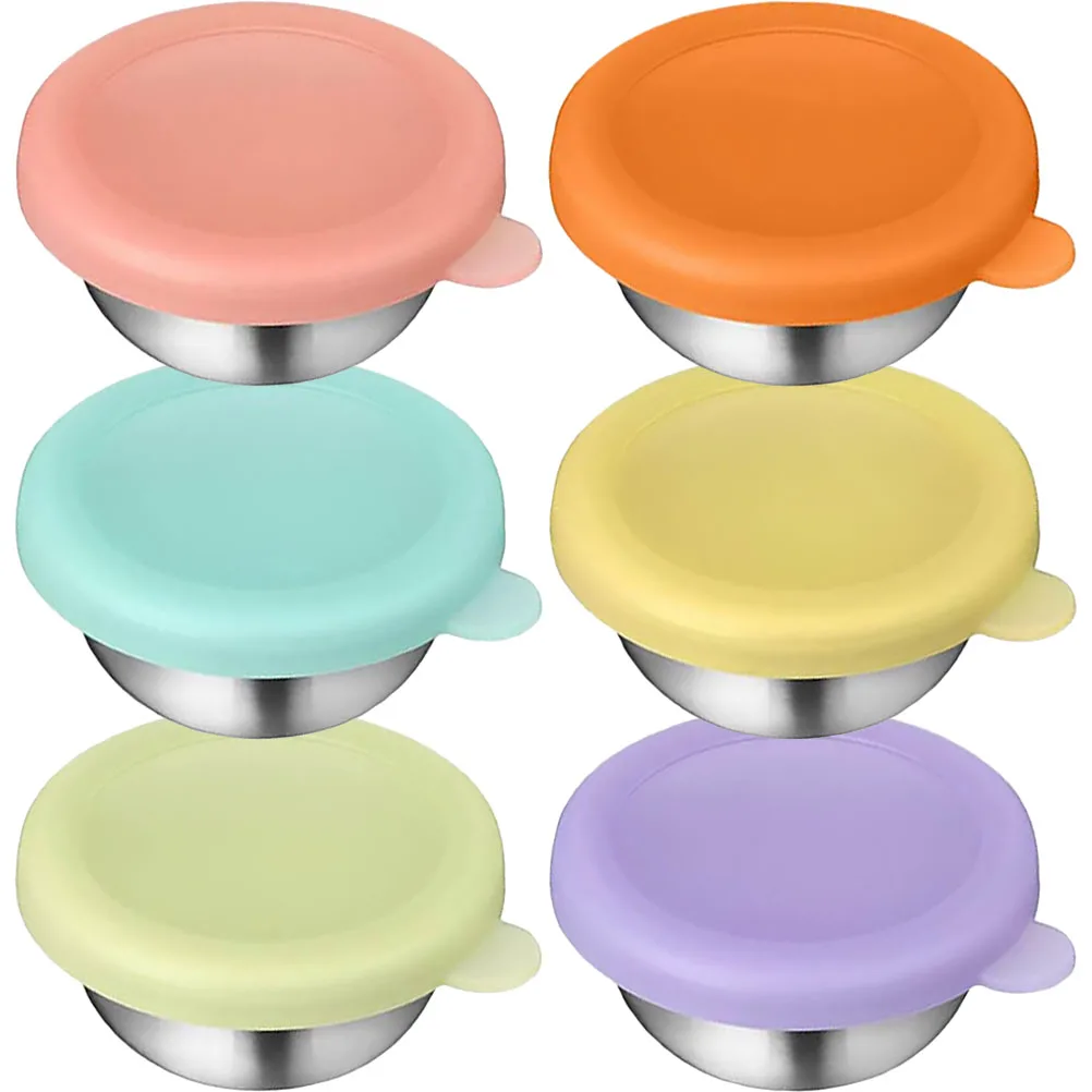 6pcs Sauce Cups Stainless Steel Sealing Containers Family Dinners Picnics Barbecues High Temperature Oxidation Resistance
6pcs Sauce Cups Stainless Steel Sealing Containers Family Dinners Picnics Barbecues High Temperature Oxidation Resistance