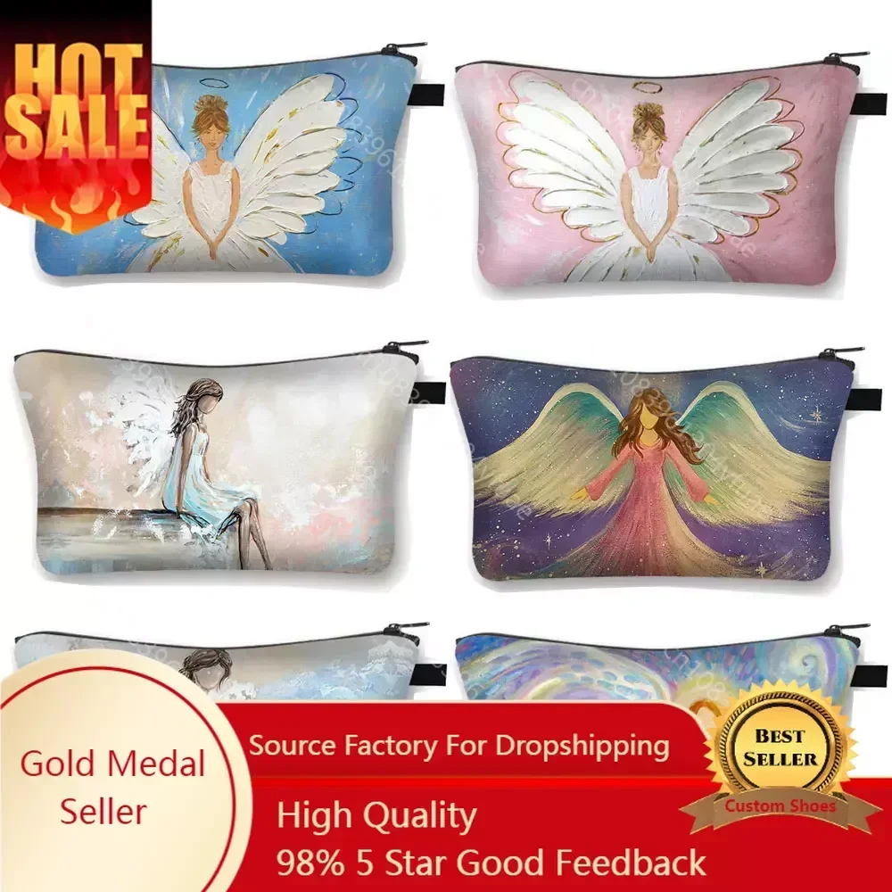 Cute Cartoon Fairy Angel Painting Cosmetic Organizer bag Lady Cosmetic Bag Women Makeup Bags Girls Make Up Case Mini Handbag
Cute Cartoon Fairy Angel Painting Cosmetic Organizer bag Lady Cosmetic Bag Women Makeup Bags Girls Make Up Case Mini Handbag