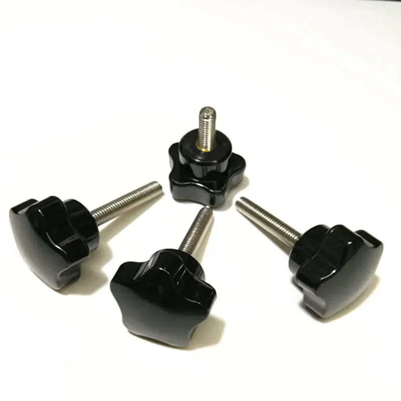 Best1 1PCS M10 Five-star handle Stainless steel Pentagonal knob Plum blossom rubber head twist screw Adjustable handles
Best1 1PCS M10 Five-star handle Stainless steel Pentagonal knob Plum blossom rubber head twist screw Adjustable handles