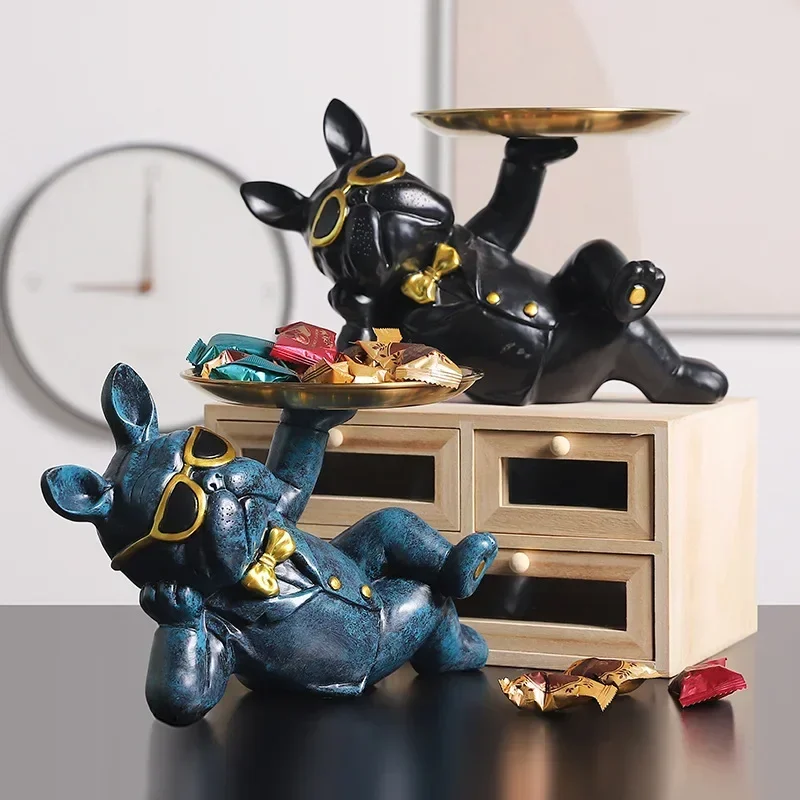 Creative Sunglasses Bulldog Figurine Tray Living Room Storage Decoration Ornaments Animal Resin Statue Crafts Home Decoration
Creative Sunglasses Bulldog Figurine Tray Living Room Storage Decoration Ornaments Animal Resin Statue Crafts Home Decoration