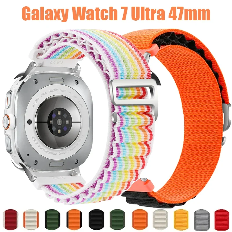Nylon Loop Strap for Samsung Galaxy Watch 7 Ultra 47mm Band Sport Bracelet Nylon Watchband For Samsung Galaxy Ultra Accessories
Nylon Loop Strap for Samsung Galaxy Watch 7 Ultra 47mm Band Sport Bracelet Nylon Watchband For Samsung Galaxy Ultra Accessories