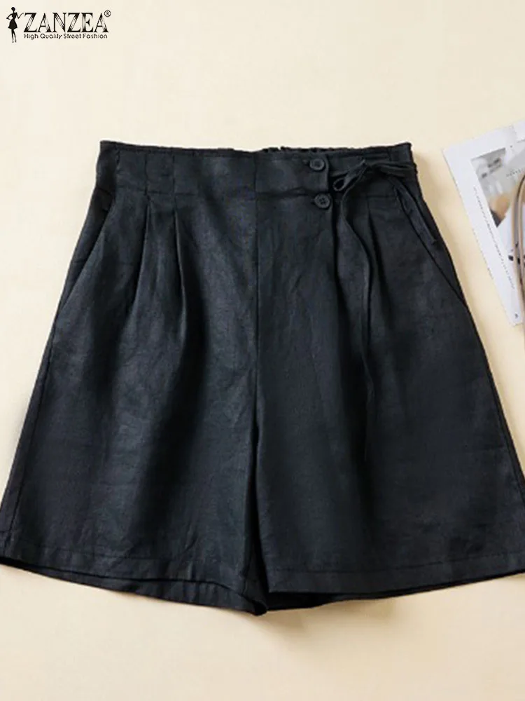 Vintage Shorts ZANZEA Summer Casual Cotton Shorts Female Short Pantalon Women High Waist Solid Shorts Lace Up Beach Palazzo 2024
Vintage Shorts ZANZEA Summer Casual Cotton Shorts Female Short Pantalon Women High Waist Solid Shorts Lace Up Beach Palazzo 2024