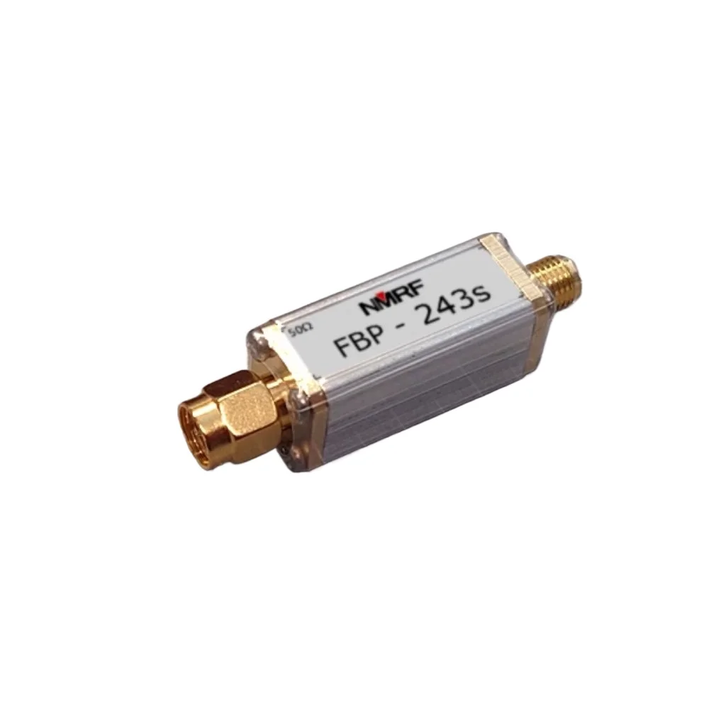 243.95MHz Aviation Emergency Frequency Band Dedicated SAW Bandpass Filter, 300kHz Bandwidth
243.95MHz Aviation Emergency Frequency Band Dedicated SAW Bandpass Filter, 300kHz Bandwidth