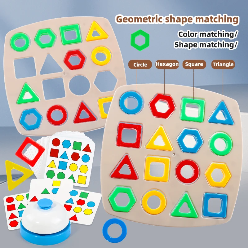 KNYYSECQ Children's geometry matching puzzle parent-child interactive desktop toy hand eye coordination training holiday gift
KNYYSECQ Children's geometry matching puzzle parent-child interactive desktop toy hand eye coordination training holiday gift