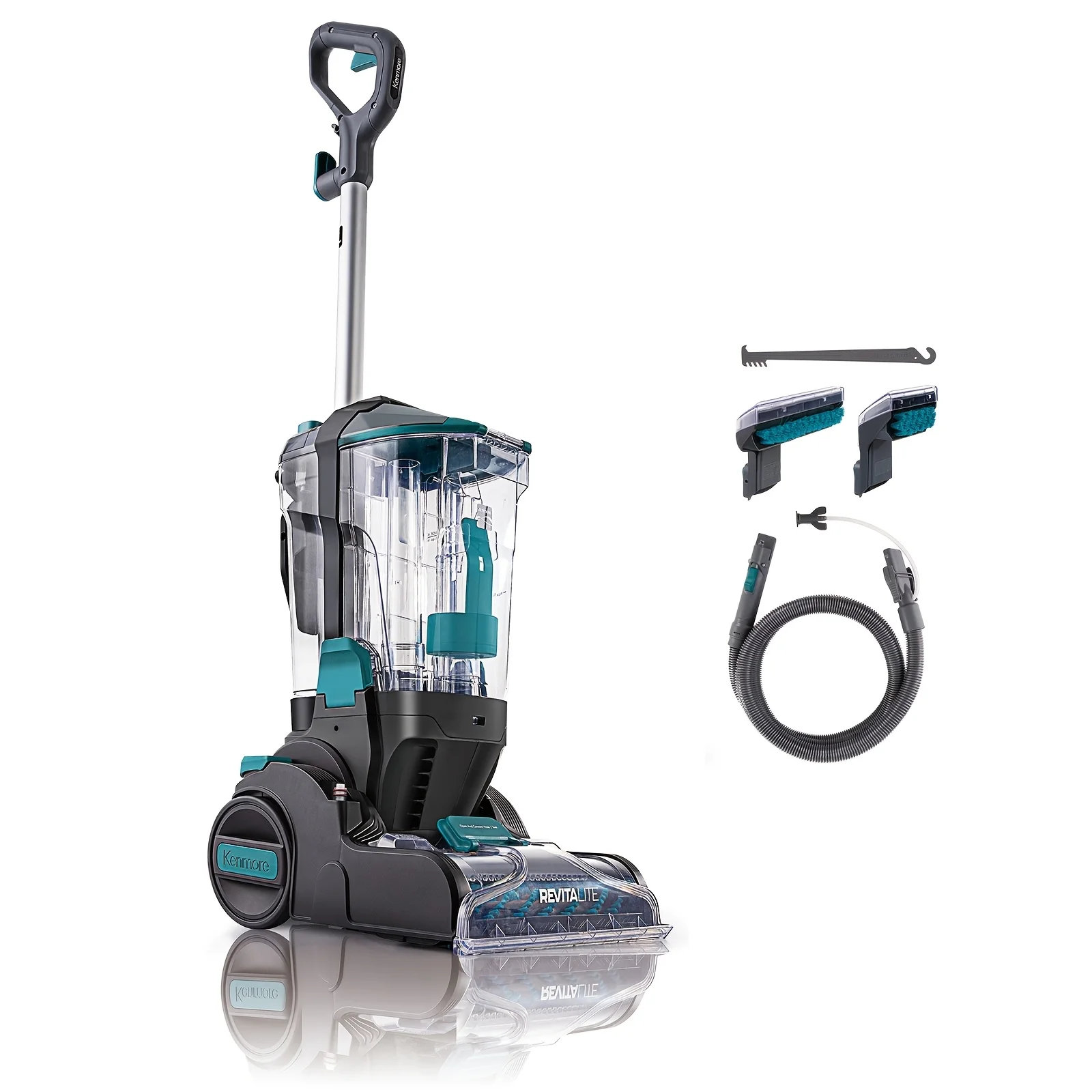 Kenmore Professional Grade Dual Powered Brushroll Carpet Cleaner - 8ft Hose & Removable Head for Deep Cleaning Rugs, Upholstery & Stairs | 108.2oz Clean Tank & 47.34oz Dirty Tank, 25ft Cord, Lightweight Design | Includes 2 Tool Attachments
Kenmore Professional Grade Dual Powered Brushroll Carpet Cleaner - 8ft Hose & Removable Head for Deep Cleaning Rugs, Upholstery & Stairs | 108.2oz Clean Tank & 47.34oz Dirty Tank, 25ft Cord, Lightweight Design | Includes 2 Tool Attachments