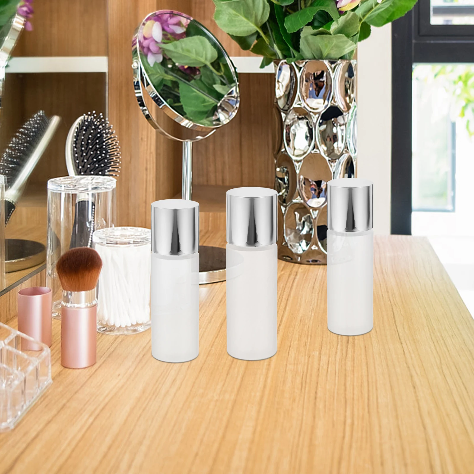 3 Pcs Toner Bottle Frosted Travel Sample Refillable Emulsion Containers Empty Lotion Bottles Dispenser Sub Bottles 
3 Pcs Toner Bottle Frosted Travel Sample Refillable Emulsion Containers Empty Lotion Bottles Dispenser Sub Bottles
