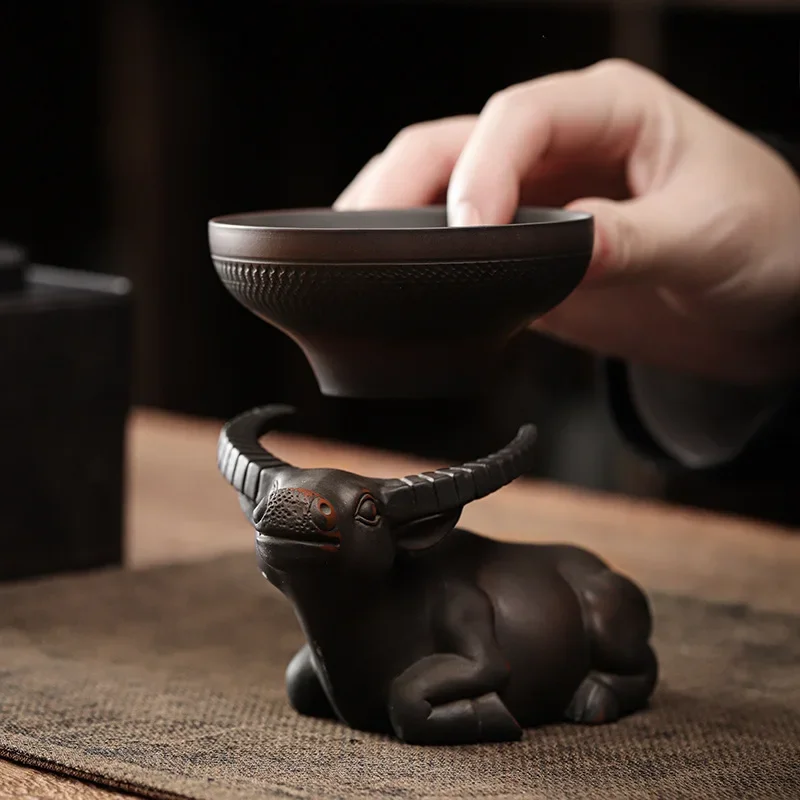 Tea Strainer Ceramic Fine Filter Hole Water Construction Purple Pottery Kung Fu Tea Ornaments Tea Ceremony Utensils
Tea Strainer Ceramic Fine Filter Hole Water Construction Purple Pottery Kung Fu Tea Ornaments Tea Ceremony Utensils