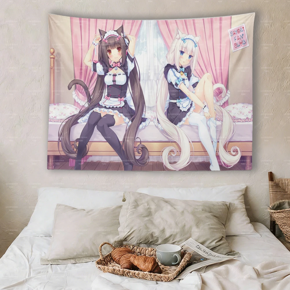 Nekopara Anime Kawaii Wall Tapestry Psychedelic Pink Decor for Girls Dorm Bedroom
Nekopara Anime Kawaii Wall Tapestry Psychedelic Pink Decor for Girls Dorm Bedroom