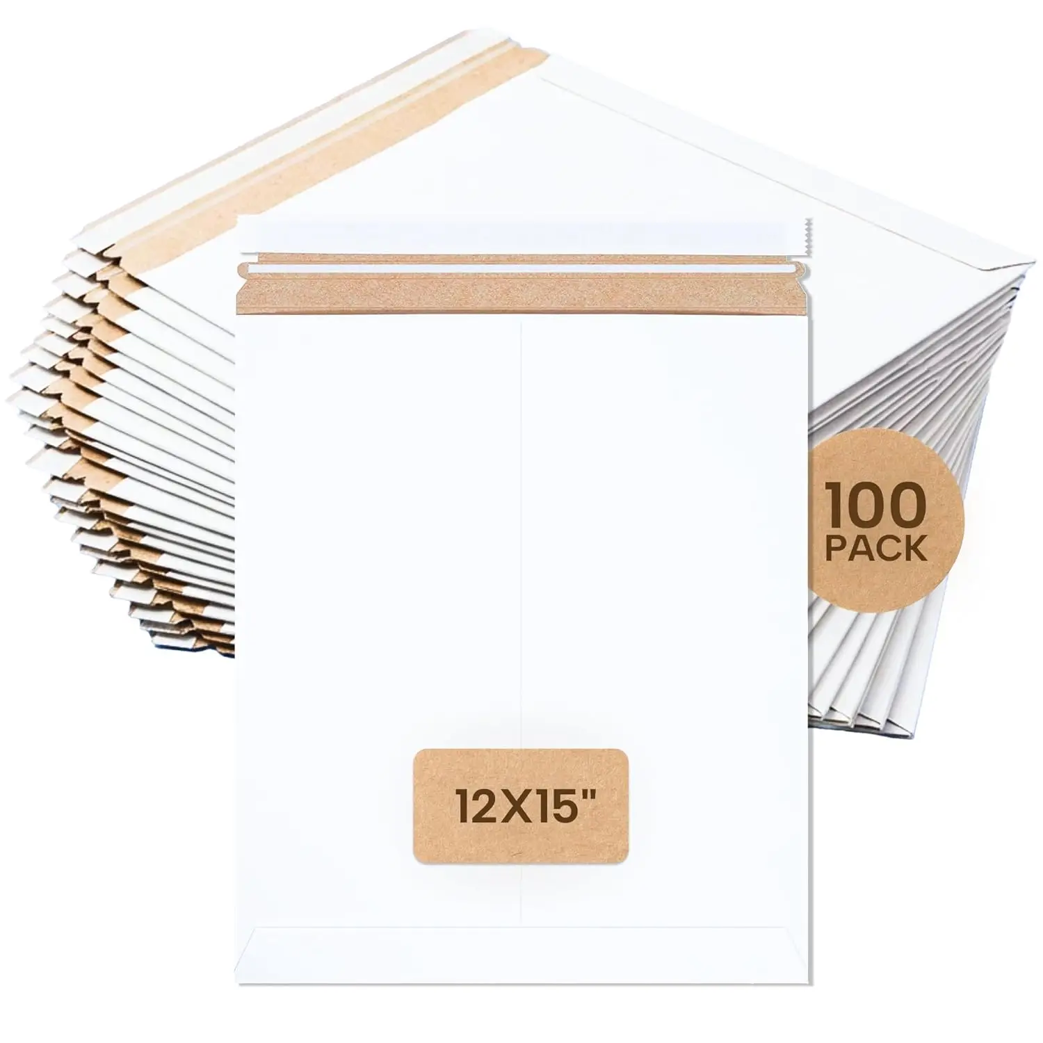 Rigid Mailers 12x15 Cardboard Envelopes for Photos Artwork Certificates, 100 Pack
Rigid Mailers 12x15 Cardboard Envelopes for Photos Artwork Certificates, 100 Pack