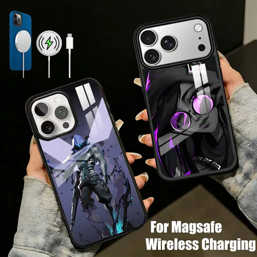 Game V-ValorantES RoleS Phone Case For iPhone17,16,15,14,13 Plus,Pro Max Magnetic For Magsafe Wireless Charging
Game V-ValorantES RoleS Phone Case For iPhone17,16,15,14,13 Plus,Pro Max Magnetic For Magsafe Wireless Charging