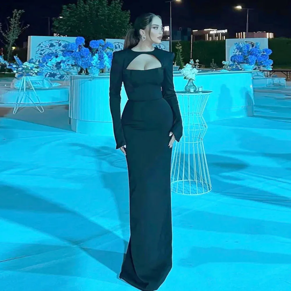 Eightale Black Evening Dress Keyhole Back Shawl Customized Stretchy Mermaid Wedding Party Dress Robes De Soirée
Eightale Black Evening Dress Keyhole Back Shawl Customized Stretchy Mermaid Wedding Party Dress Robes De Soirée