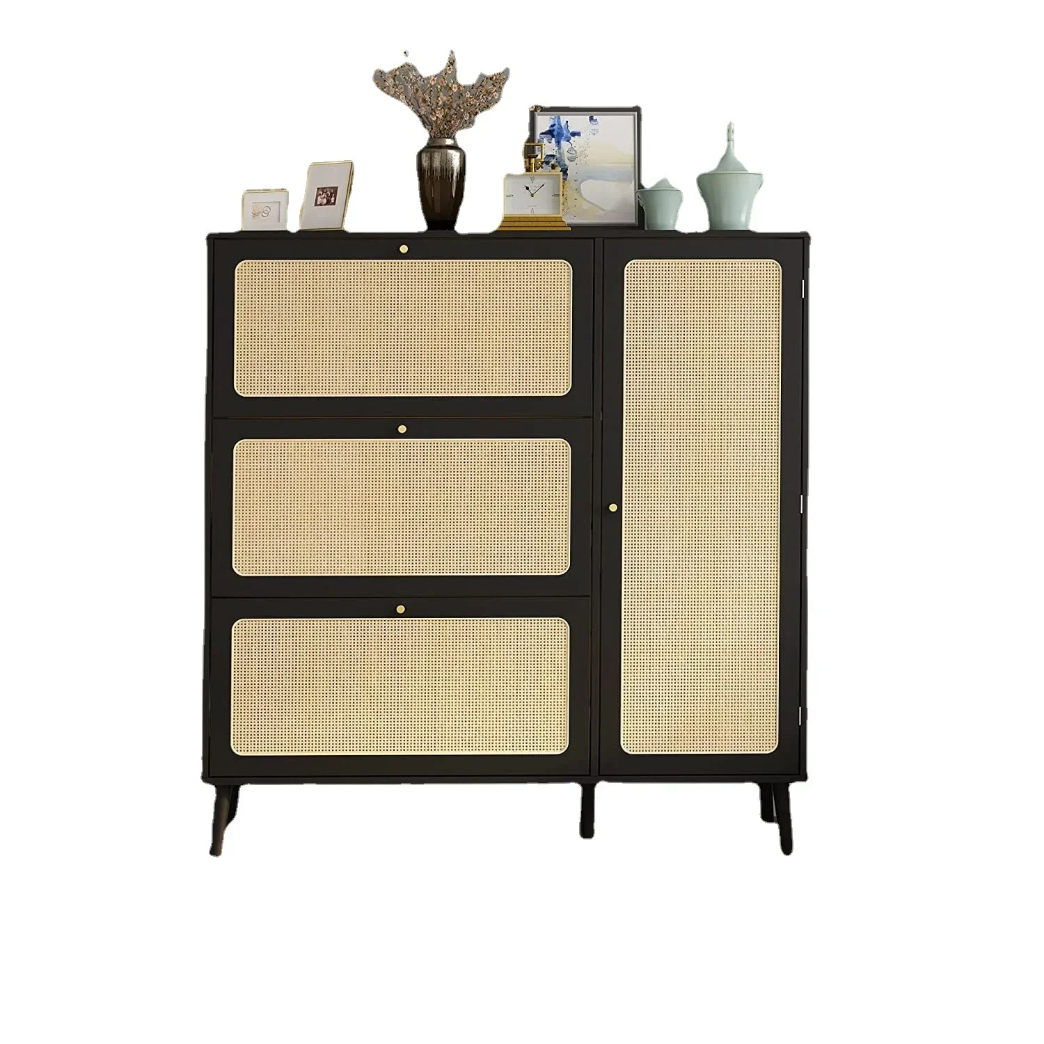 Simple Modern Shoe Rack Large Capacity Japanese Solid Wood Shoe Cabinet Flip Bucket Type Breathable Shoe Rack
Simple Modern Shoe Rack Large Capacity Japanese Solid Wood Shoe Cabinet Flip Bucket Type Breathable Shoe Rack