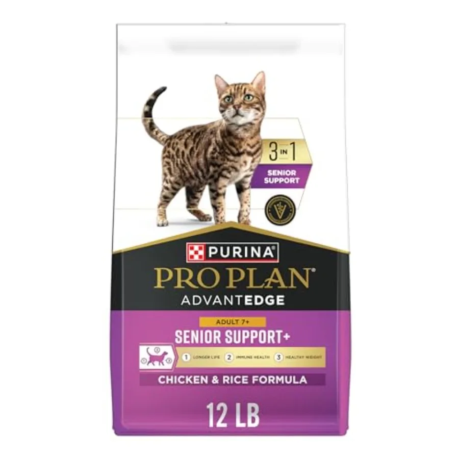 AdvantEDGE Senior Support Plus Adult 7 Plus Chicken and Rice Formula Dry Cat Food - 12 lb Bag
AdvantEDGE Senior Support Plus Adult 7 Plus Chicken and Rice Formula Dry Cat Food - 12 lb Bag