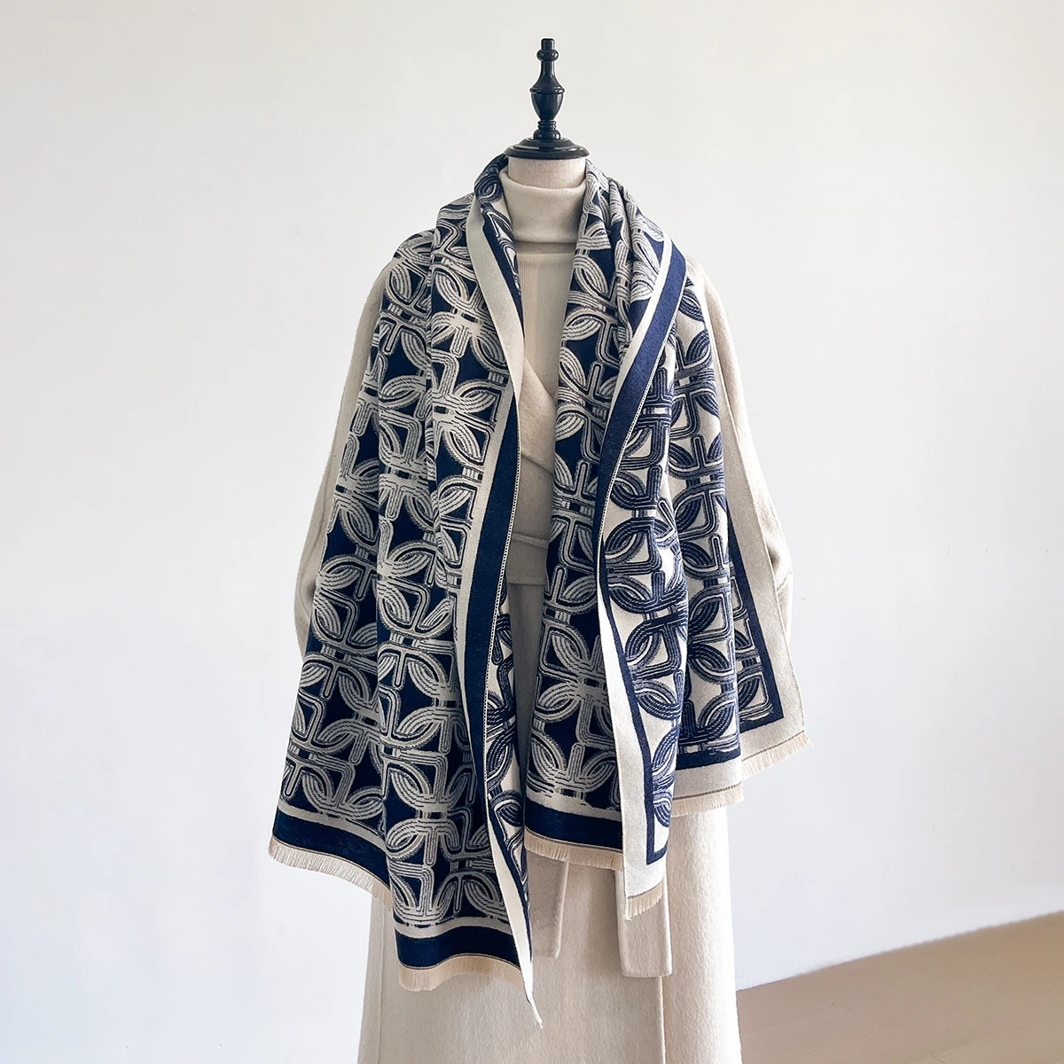 NEW Brand Women Fashion Jacquard Scarf Imitation Cashmere Soft Warm Pashmina Shawl Winter Coldproof Windproof Blanket Scarf
NEW Brand Women Fashion Jacquard Scarf Imitation Cashmere Soft Warm Pashmina Shawl Winter Coldproof Windproof Blanket Scarf