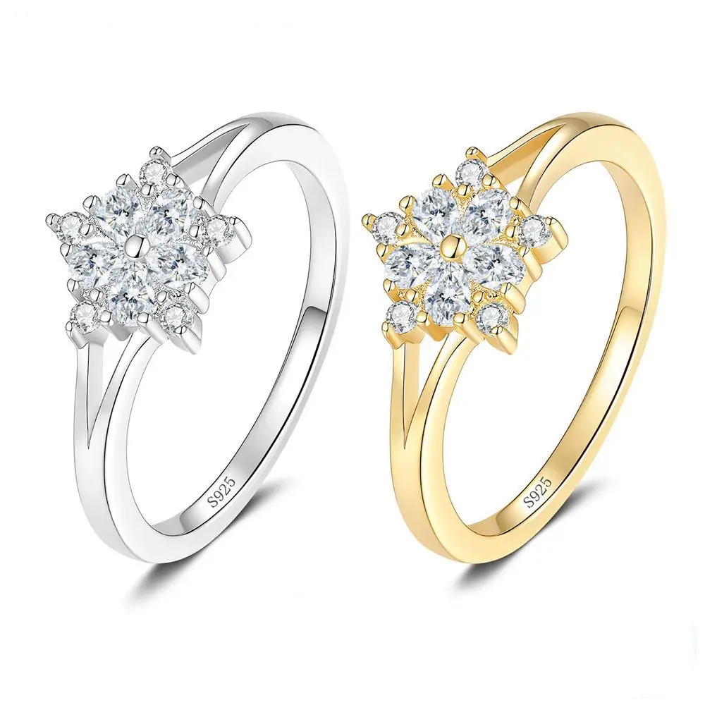 D Color Pentagram Moissanite Ring S925 Sterling Silver Plated with 18K Gold Wedding Rings for Woman Anniversary Jewelry Gift
D Color Pentagram Moissanite Ring S925 Sterling Silver Plated with 18K Gold Wedding Rings for Woman Anniversary Jewelry Gift