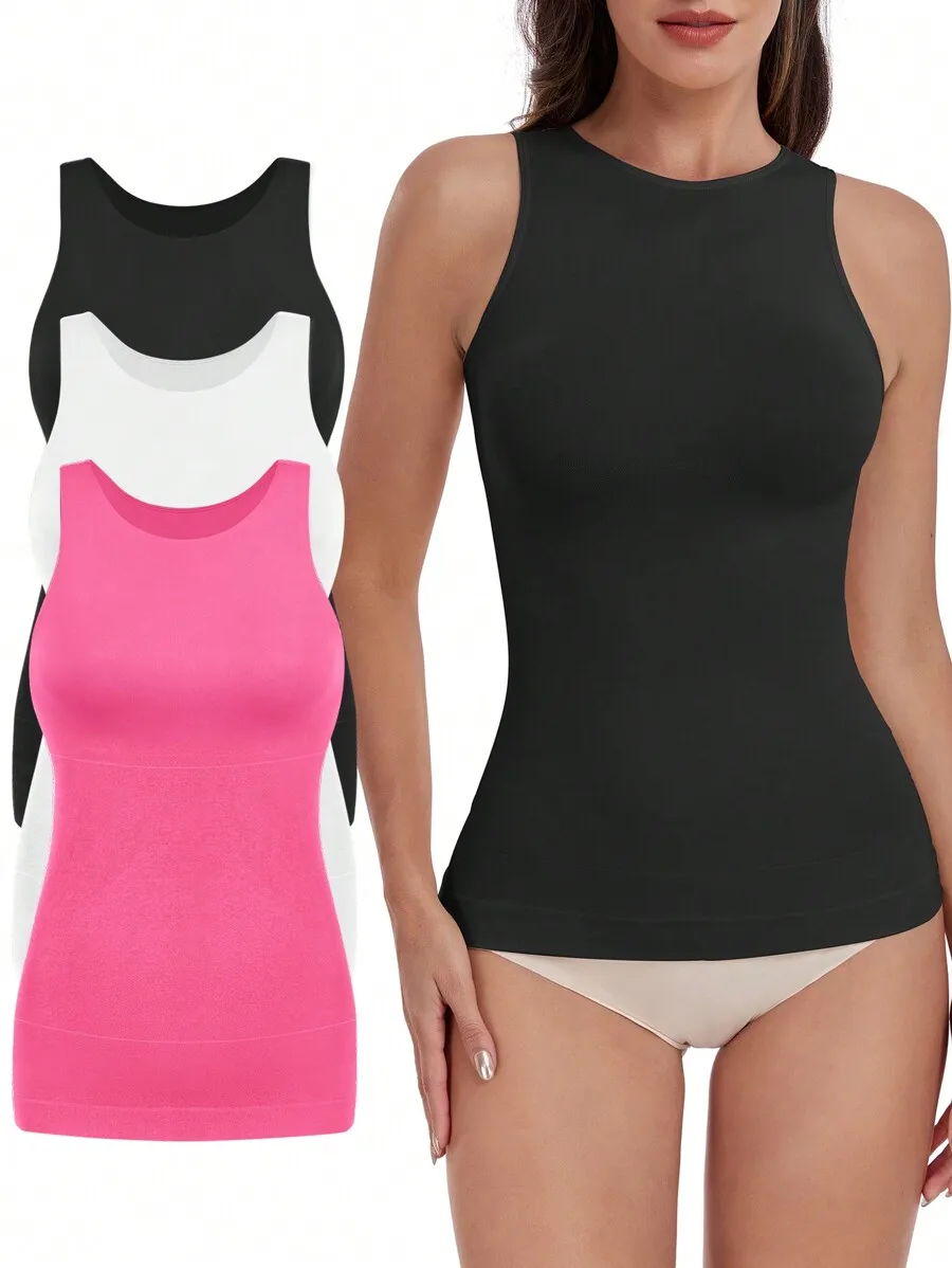 Women Tummy Control Seamless Halter Neck Compression Tank Top Body Shaper Camisole
Women Tummy Control Seamless Halter Neck Compression Tank Top Body Shaper Camisole