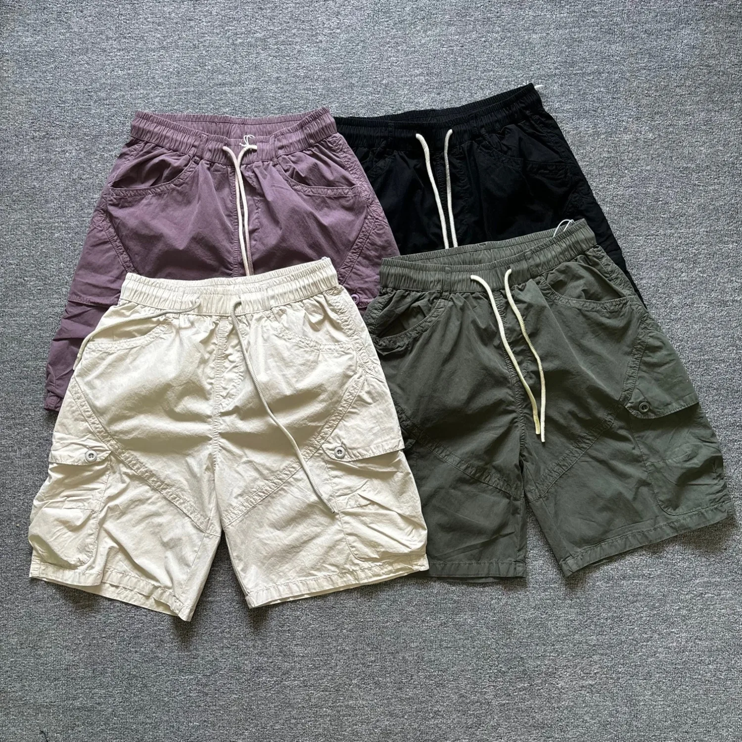 Summer new style washed American retro workwear style multi-pocket shorts men's loose elastic waist five-quarter pants
Summer new style washed American retro workwear style multi-pocket shorts men's loose elastic waist five-quarter pants