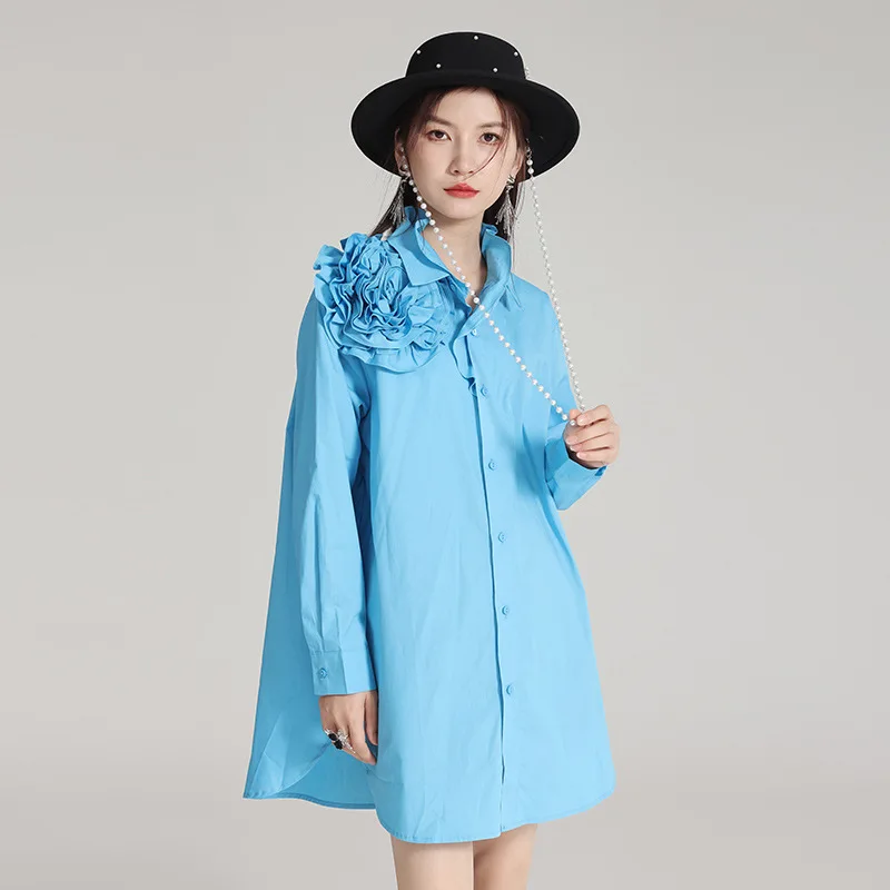 Original design 3D Flower women's long sleeved shirt, Small and Versatile, Light Luxury, High Grade, Unique Top
Original design 3D Flower women's long sleeved shirt, Small and Versatile, Light Luxury, High Grade, Unique Top