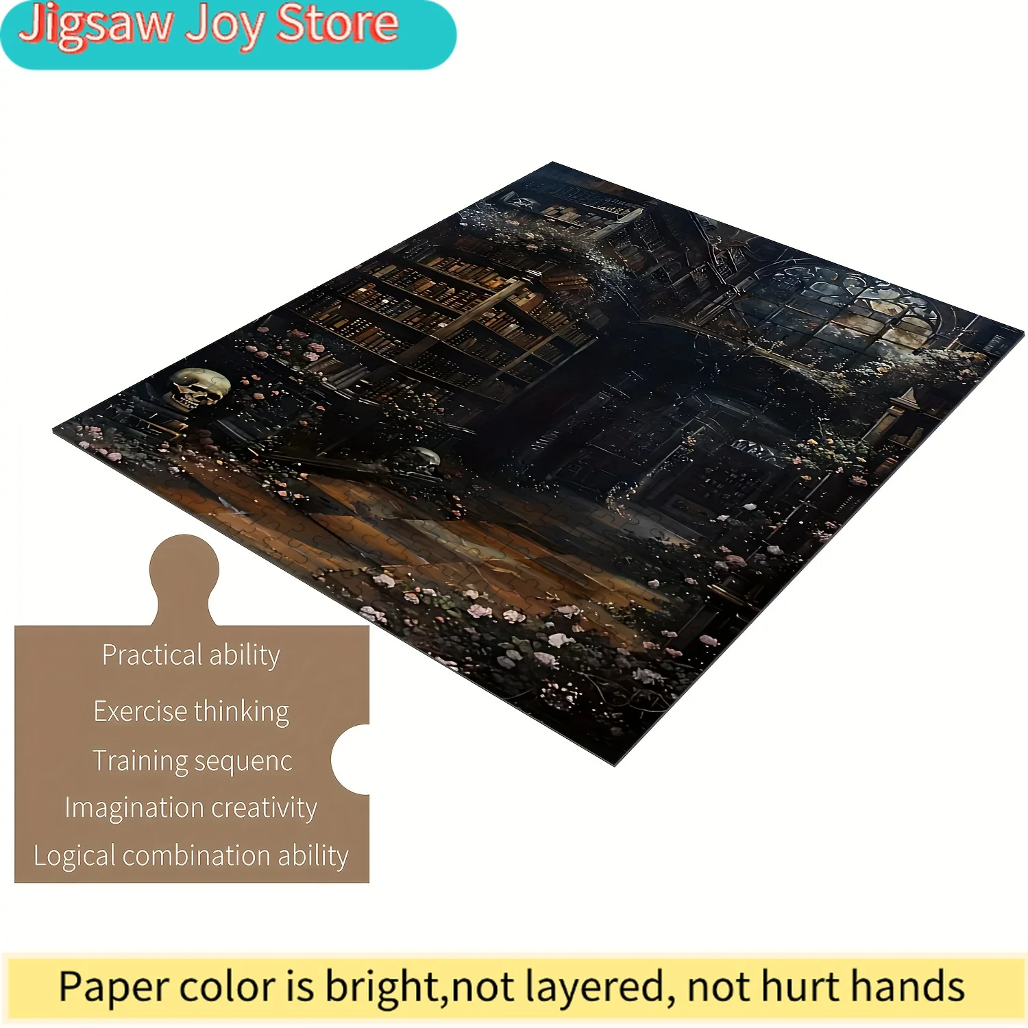 Magic Gothic Library Wooden Jigsaw Puzzle for & Families - Intermediate Challenge with Intricate Gothic Design, Scratch-Resis
Magic Gothic Library Wooden Jigsaw Puzzle for & Families - Intermediate Challenge with Intricate Gothic Design, Scratch-Resis