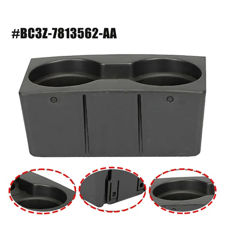 M15K-1 Piece BC3Z-7813562-AA Front Center Console Cup Holder Insert Double Hole Cup Holder ABS For Ford F250 F350 2011-2016 
M15K-1 Piece BC3Z-7813562-AA Front Center Console Cup Holder Insert Double Hole Cup Holder ABS For Ford F250 F350 2011-2016