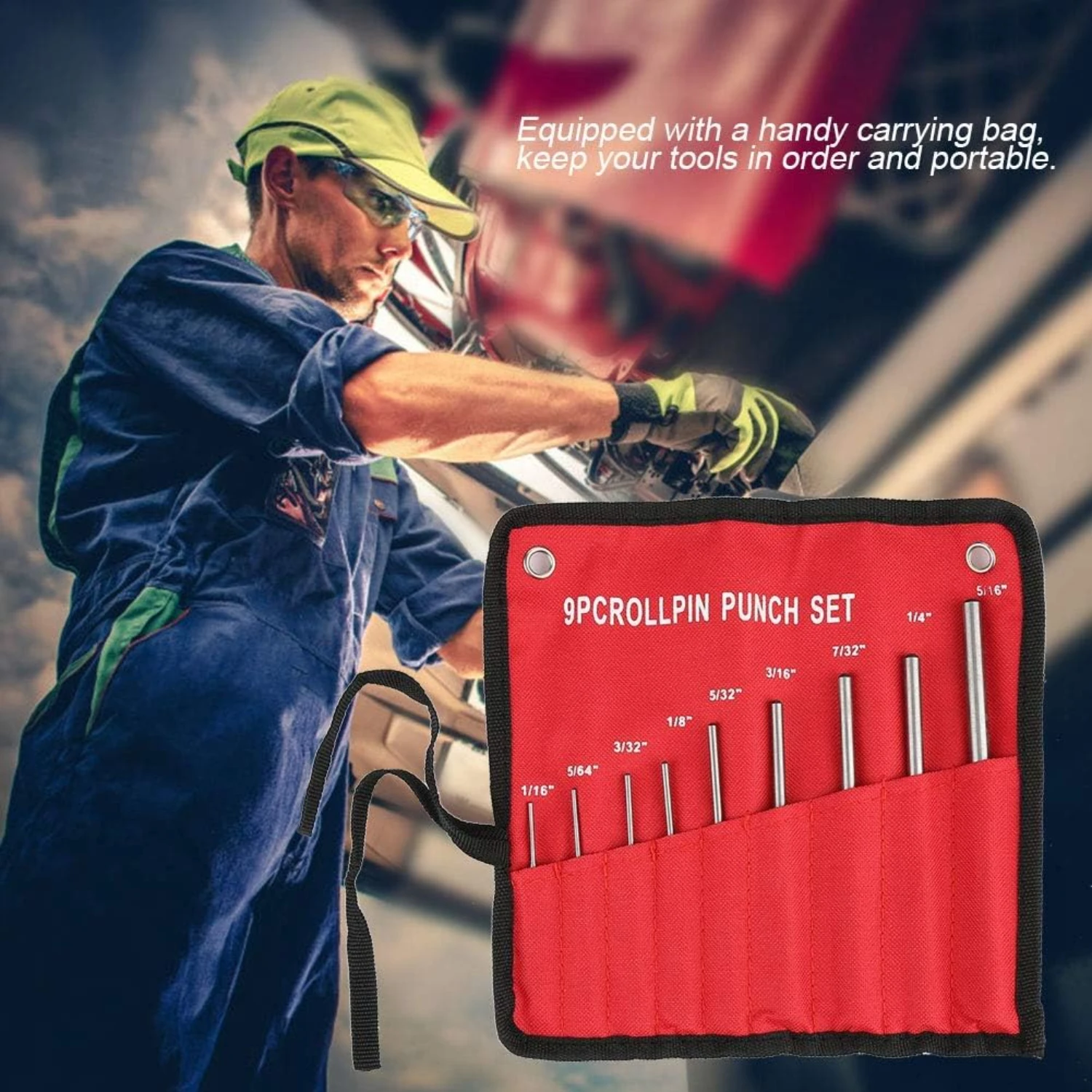 Compact, durable, and reliable high-quality precision steel roll pin set, featuring 9pcs. This essential kit is perfect for mech
Compact, durable, and reliable high-quality precision steel roll pin set, featuring 9pcs. This essential kit is perfect for mech