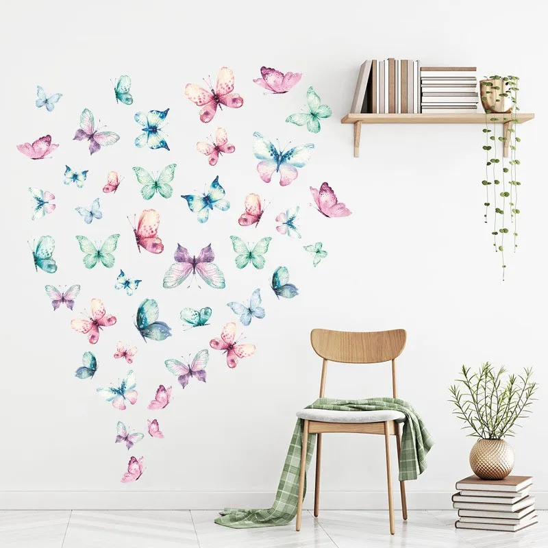 Watercolor Butterfly Wall Sticker Living Room Wall Decoration Stickers PVC Self-adhesive Bedroom Cabinet Home Refrigerator
Watercolor Butterfly Wall Sticker Living Room Wall Decoration Stickers PVC Self-adhesive Bedroom Cabinet Home Refrigerator