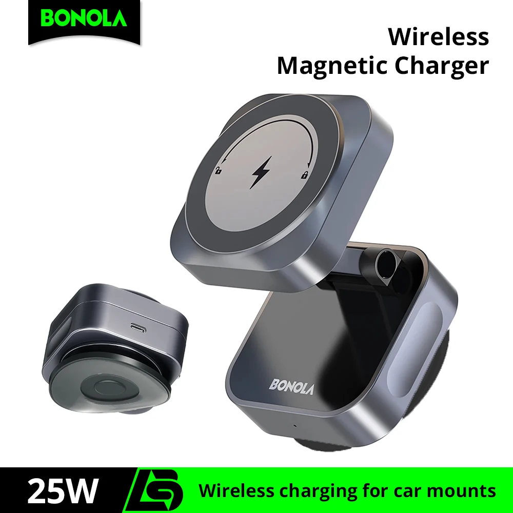 Bonola Car Suction Cup Wireless Charger 25W for iPhone 17 Pro Max/17 Pro Magnetic Wireless Charger for iPhone 16/15/14/13/12
Bonola Car Suction Cup Wireless Charger 25W for iPhone 17 Pro Max/17 Pro Magnetic Wireless Charger for iPhone 16/15/14/13/12