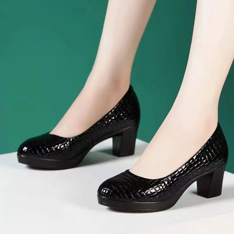 sapatos femininas женская мода с круглым носком, черные туфли в клетку без шнуровки на высоком каблуке, женские повседневные белые рабочие туфли-лодочки a411
sapatos femininas женская мода с круглым носком, черные туфли в клетку без шнуровки на высоком каблуке, женские повседневные белые рабочие туфли-лодочки a411