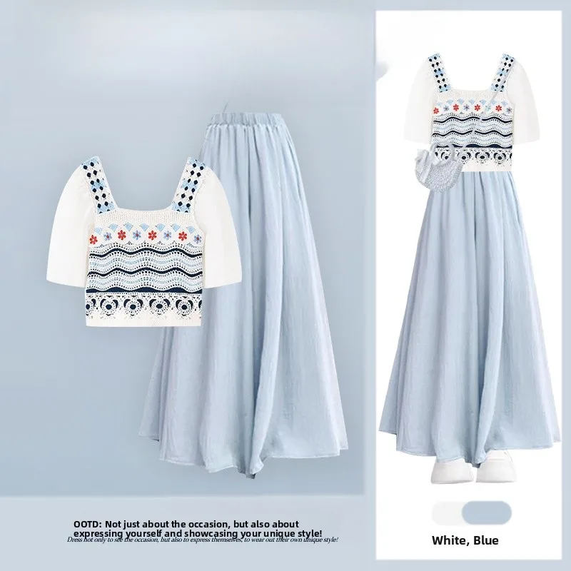 Anti-Aging Summer 2026 Strap Top Short Sleeve High Waist Skirt Two-Piece Set Women's Fashion Casual round Neck Cotton En...
Anti-Aging Summer 2026 Strap Top Short Sleeve High Waist Skirt Two-Piece Set Women's Fashion Casual round Neck Cotton En...