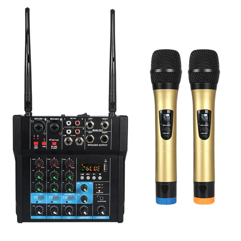 USB Record Computer Playback With Effects 4 Channels USB Audio Interface Mixer for singing
USB Record Computer Playback With Effects 4 Channels USB Audio Interface Mixer for singing