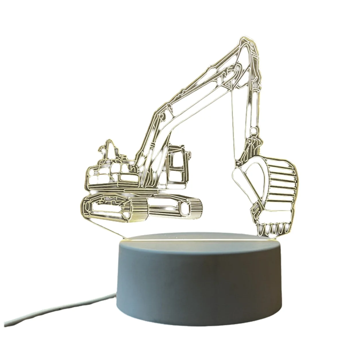 A95G 3D Acrylic Light Excavator Truck with Night Light Base Kids Anniversary Gift Ideal for Kids Room Decor
A95G 3D Acrylic Light Excavator Truck with Night Light Base Kids Anniversary Gift Ideal for Kids Room Decor