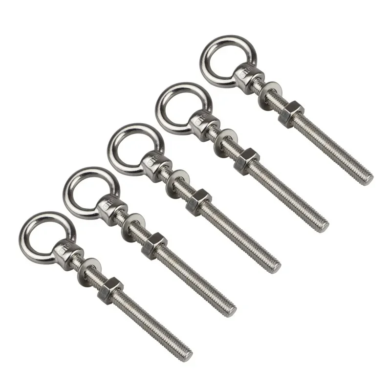 5 Pieces JIS1169 Long Shoulder Lifting Eye Bolt With Nut Ring Loop Hole 316 Stainless Steel M6 M8 M10 M12
5 Pieces JIS1169 Long Shoulder Lifting Eye Bolt With Nut Ring Loop Hole 316 Stainless Steel M6 M8 M10 M12