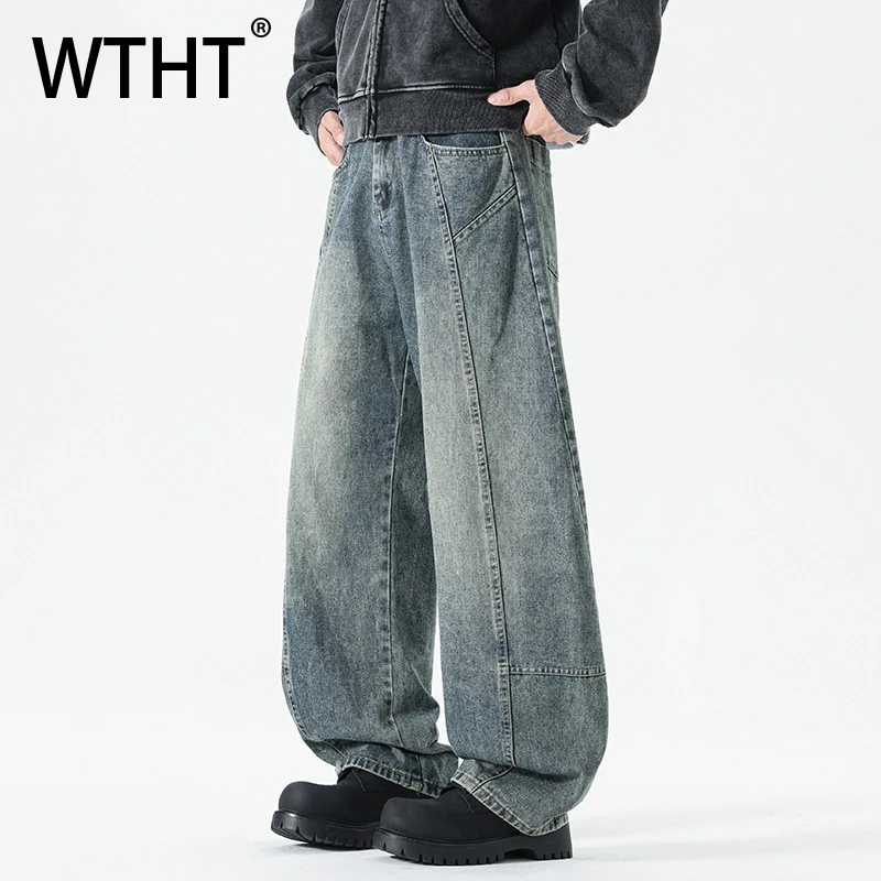 WTHT Fashion Men's Patchwork Wash Do Old Denim Pants Vintage New High Street Wide Leg Loose Jeans Male 2025 Winter 2A2529
WTHT Fashion Men's Patchwork Wash Do Old Denim Pants Vintage New High Street Wide Leg Loose Jeans Male 2025 Winter 2A2529
