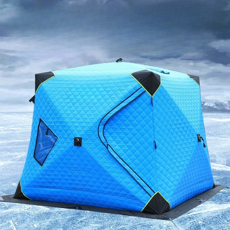Winter Double Thick Cotton Ice Fishing Tent with Bottom and Window Ice Fishing House Winter Fishing Tent
Winter Double Thick Cotton Ice Fishing Tent with Bottom and Window Ice Fishing House Winter Fishing Tent