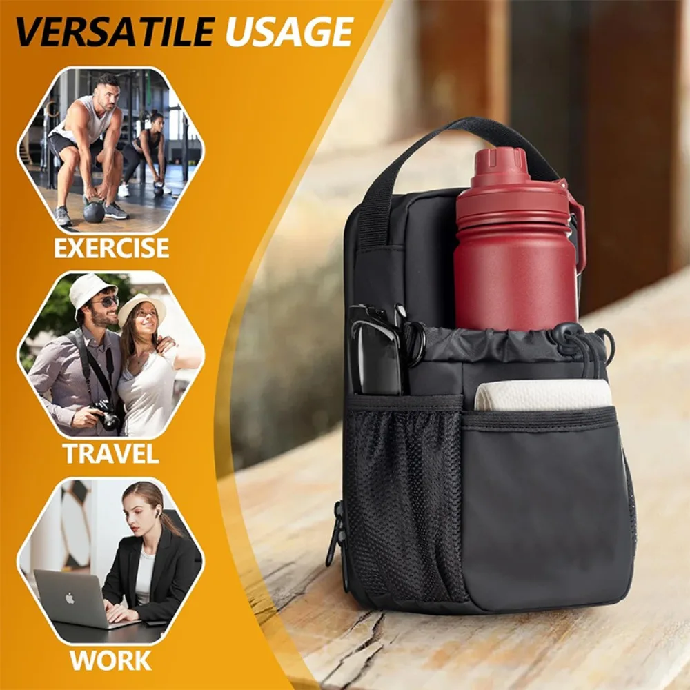 Muti-functional Polyester Magnetic Water Bottle Bag Muti-Pocket Large Capacity Gym Bag Black Sports Crossbody Bag Gym
Muti-functional Polyester Magnetic Water Bottle Bag Muti-Pocket Large Capacity Gym Bag Black Sports Crossbody Bag Gym