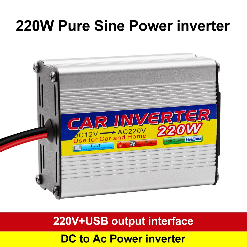 Multiple Protection Conversion USB Battery Clip Car Mounted Inverter Car Power Inverter Portable DC 12V To AC 220V
Multiple Protection Conversion USB Battery Clip Car Mounted Inverter Car Power Inverter Portable DC 12V To AC 220V
