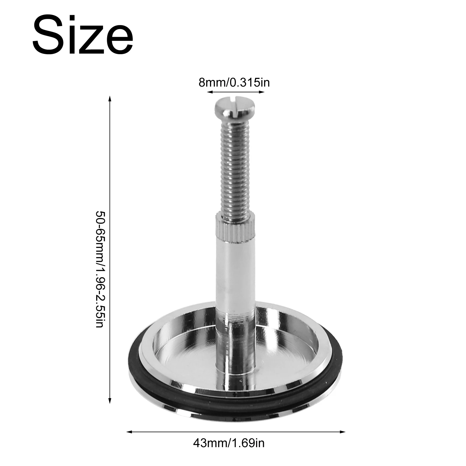 Electroplating Bathtub Stopper Accessories Brass+ Electroplating Parts Replacement Silver Sinks Useful Valve 43mm
Electroplating Bathtub Stopper Accessories Brass+ Electroplating Parts Replacement Silver Sinks Useful Valve 43mm