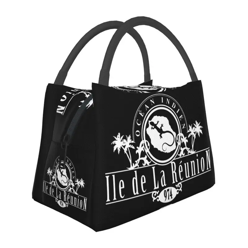 La Reunion Et Margouillat White Logo Insulated Lunch Tote Bag for Women Portable Cooler Thermal Food Lunch Box lunchbag
La Reunion Et Margouillat White Logo Insulated Lunch Tote Bag for Women Portable Cooler Thermal Food Lunch Box lunchbag
