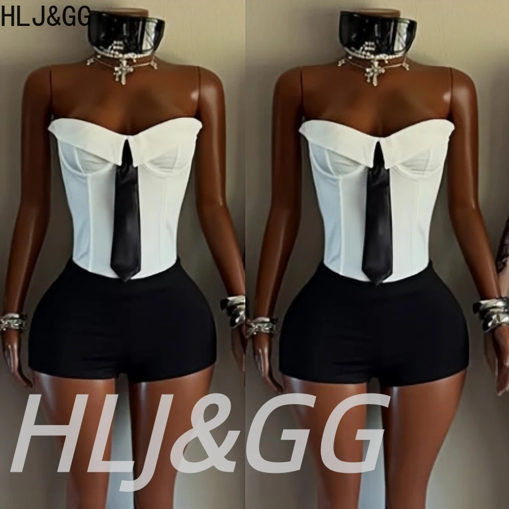 HLJ&GG Ins Fashion Off Shoulder Tank Top Two Piece Sets Women Sleeveless Slim Vest + Stretchy Shorts Outfits Y2K 2pcs Streetwear
HLJ&GG Ins Fashion Off Shoulder Tank Top Two Piece Sets Women Sleeveless Slim Vest + Stretchy Shorts Outfits Y2K 2pcs Streetwear