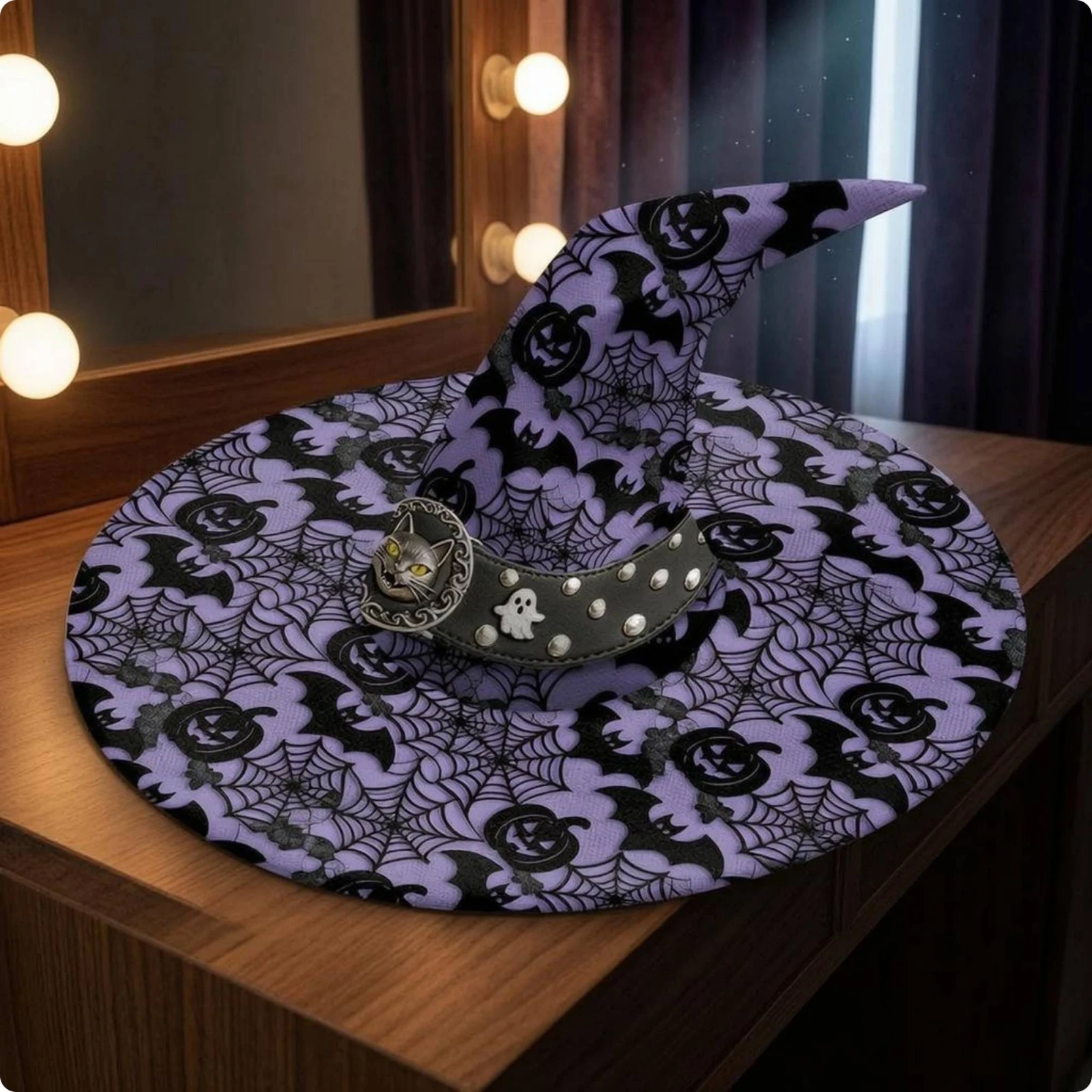 Halloween Witch Hat Ghost Charm Witch Hat Costume Accessory Sturdy Seasonal Wear Soft
Halloween Witch Hat Ghost Charm Witch Hat Costume Accessory Sturdy Seasonal Wear Soft