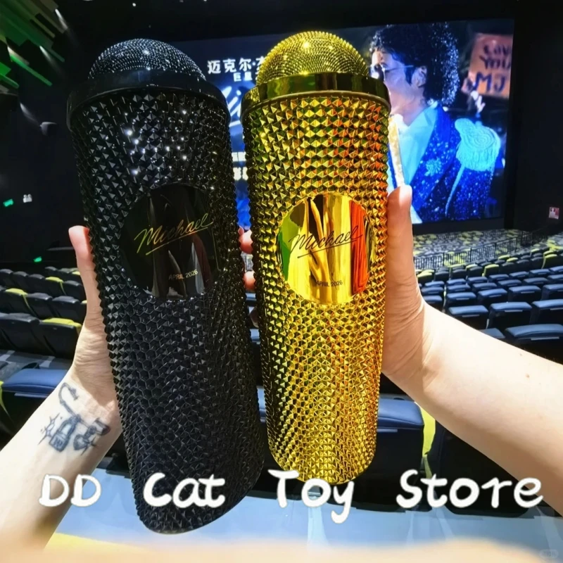 In Stock Michael Microphone Shape Water Cup Diamond Textured Customized Tumbler With Straw Themed Collectible Music Fans Gifts
In Stock Michael Microphone Shape Water Cup Diamond Textured Customized Tumbler With Straw Themed Collectible Music Fans Gifts