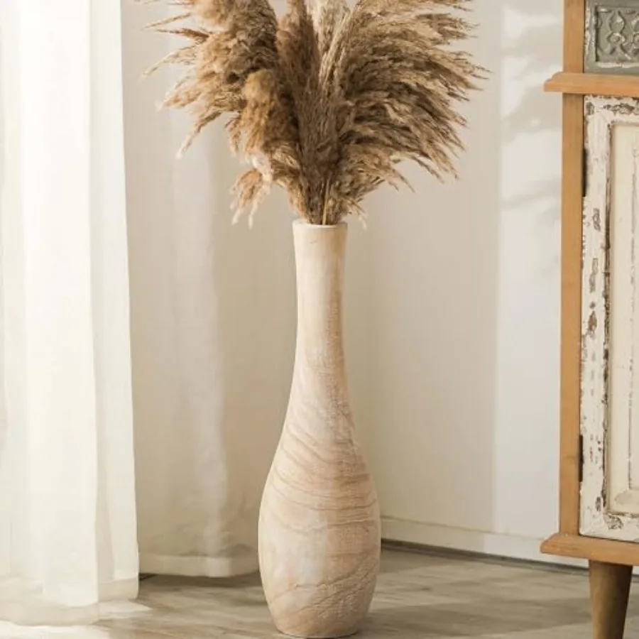 Floor Vase Home Decor: 22 inch Tall Decorative Wood Vases for Living Room Large Rustic Farmhouse Boho Vase for Dining Table Cen
Floor Vase Home Decor: 22 inch Tall Decorative Wood Vases for Living Room Large Rustic Farmhouse Boho Vase for Dining Table Cen