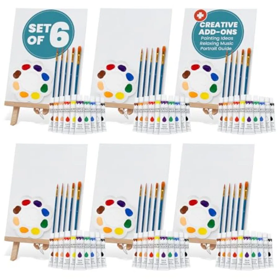 Painting Kits for Adults and Couples - Sip and Paint Kit for Date Night and Crafts - Acrylic Painting Kit with Canvas Boards an
Painting Kits for Adults and Couples - Sip and Paint Kit for Date Night and Crafts - Acrylic Painting Kit with Canvas Boards an
