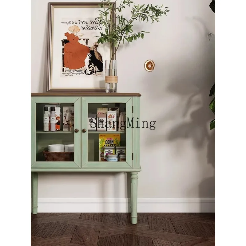 CL retro dining side cabinet solid wood living room household integrated wall storage small apartment rural wall side cabinet
CL retro dining side cabinet solid wood living room household integrated wall storage small apartment rural wall side cabinet