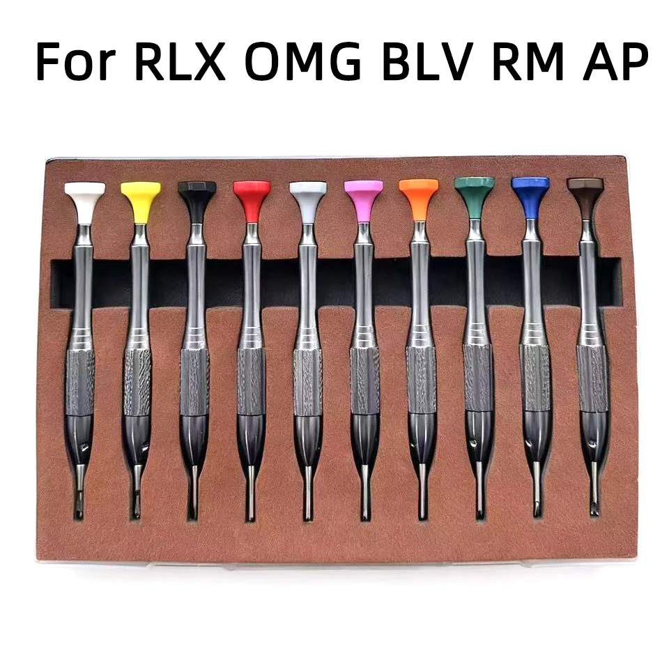 10 Piece Watch Repair Screwdriver Set for RLX OMG BLV RM AP Brand Watch Stainless Steel Watch Repair Tool
10 Piece Watch Repair Screwdriver Set for RLX OMG BLV RM AP Brand Watch Stainless Steel Watch Repair Tool