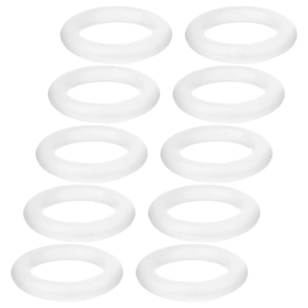 10Pcs DIY Foam Wreath Forms Unfinished Foams Circle Crafts Wreath Rings for Creative Party Wedding Festival Decorations Supplies
10Pcs DIY Foam Wreath Forms Unfinished Foams Circle Crafts Wreath Rings for Creative Party Wedding Festival Decorations Supplies