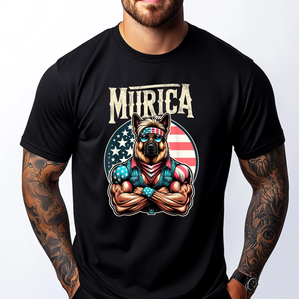 Funny Patriotic Accessories Co.4th Of July Patriotic Funny German Shepherd July 4th Usa Green And White Graphic T Shirt
Funny Patriotic Accessories Co.4th Of July Patriotic Funny German Shepherd July 4th Usa Green And White Graphic T Shirt