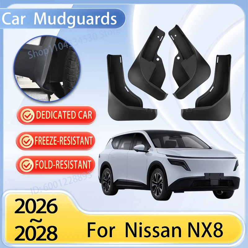 Mudguards Parts For Nissan NX8 2026 Accessories 2027 2028 Car Mudflaps Tools Splash Fender Flare Cover Guard Auto Mud Protection
Mudguards Parts For Nissan NX8 2026 Accessories 2027 2028 Car Mudflaps Tools Splash Fender Flare Cover Guard Auto Mud Protection